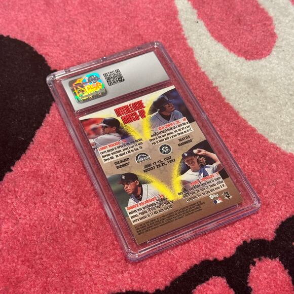 Ken Griffey Jr – 1998 Topps Interleague Mystery Finest Refractor #ILM10 CSG 7.5 - Picture 4 of 6